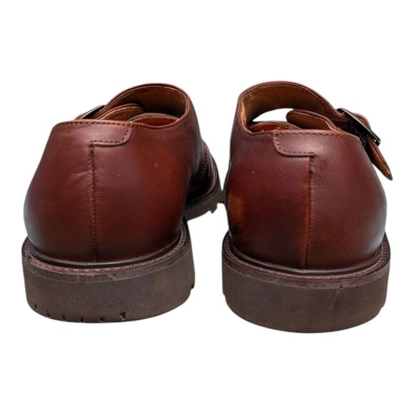 Florshiem Imperial Single Monk Strap Brown Leather Shoe Size 9D Dress Casual main image 7